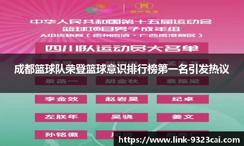 成都篮球队荣登篮球意识排行榜第一名引发热议