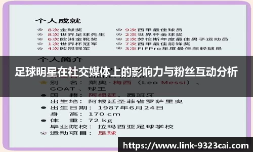 足球明星在社交媒体上的影响力与粉丝互动分析